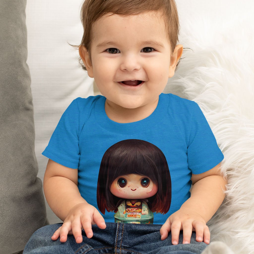 Girl Print Baby Jersey T-Shirt – Japanese Baby T-Cute T | Shopamericaio