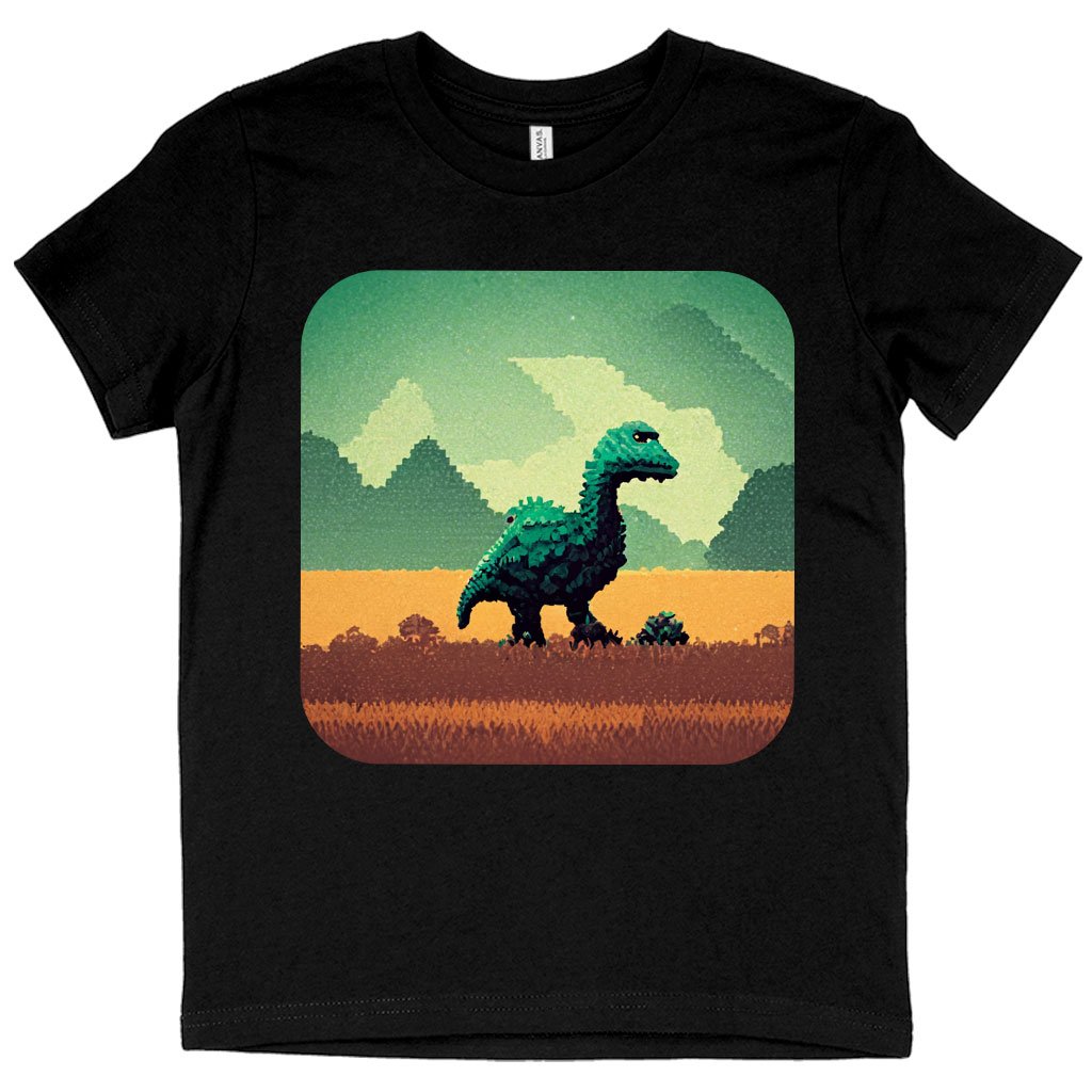 Cute Dino Kids’ T-Shirt – Pixel T | Cute Anime Girl Print Toddler T-Shirt