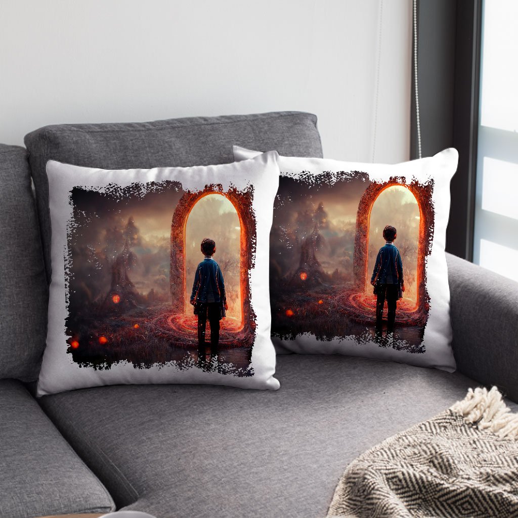 Magical World Fantasy Art Square Pillow Cases – Portal Pillow Covers