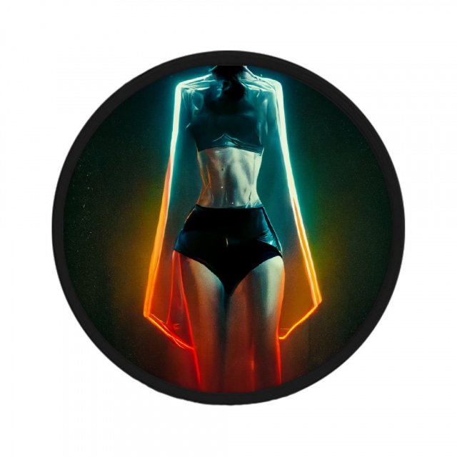 Cyberpunk Supermodel Character Art Patches | Colorful Nature Guitar Bucket Hat