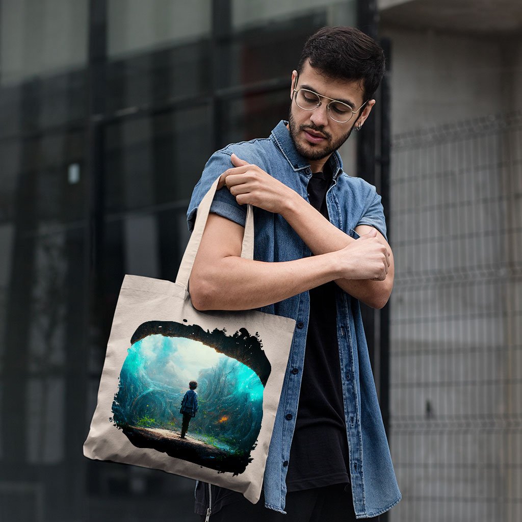Dream World Fantasy Art Small Tote Bag – Nature Shopping Bag | Shopamericaio