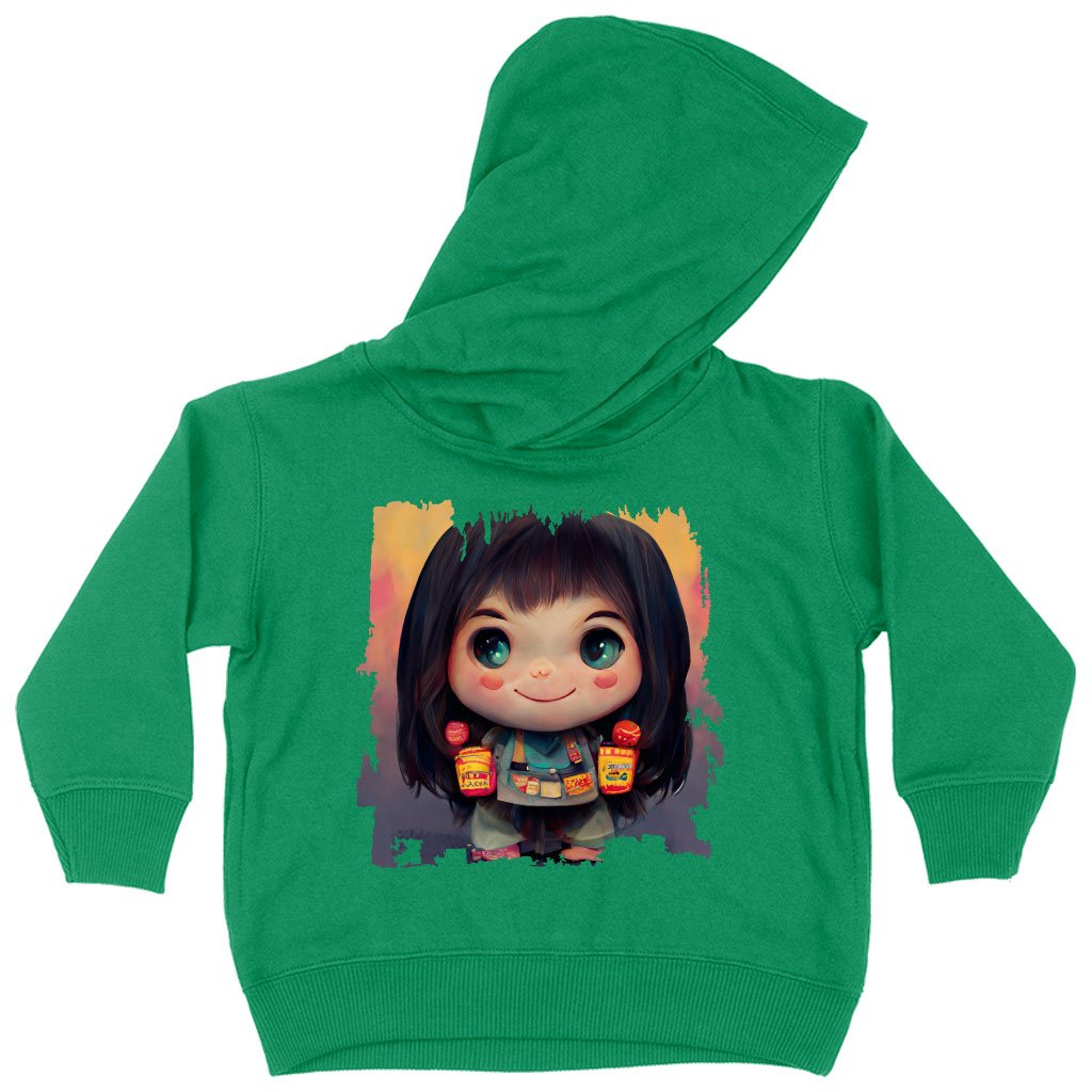 Anime Girl Cute Toddler Hoodie – Anime Print Toddler Hooded Sweatshirt