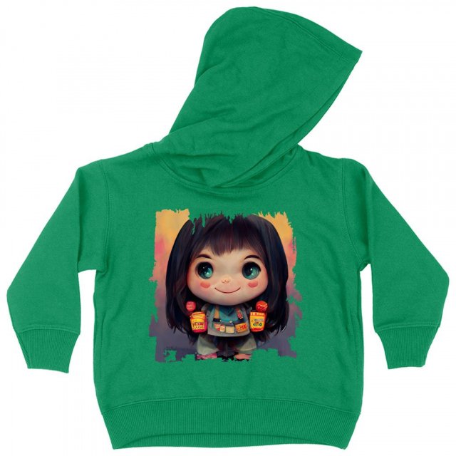 Anime Girl Cute Toddler Hoodie – Anime Print Toddler Hooded Sweatshirt