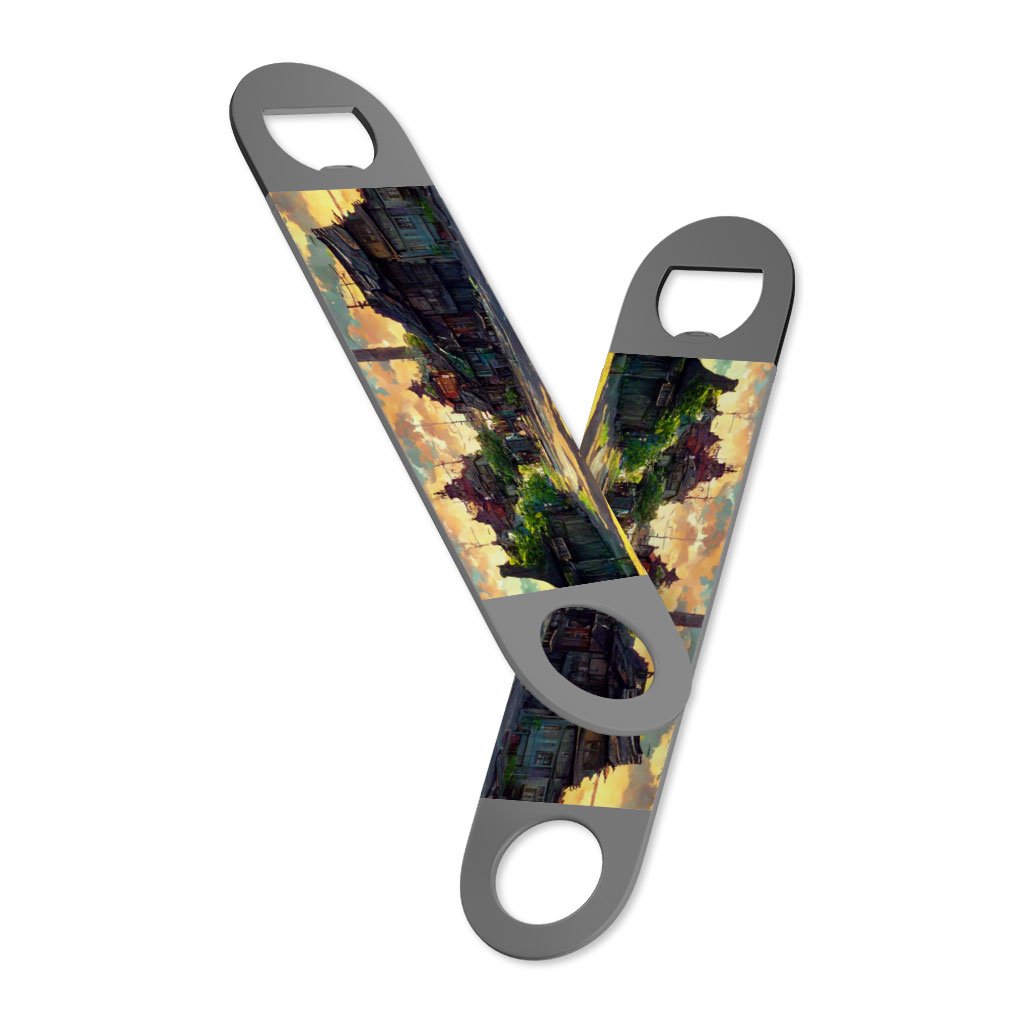 Cartoon City Concept Art Bottle Opener – Anime Beer Opener | Shopamericaio