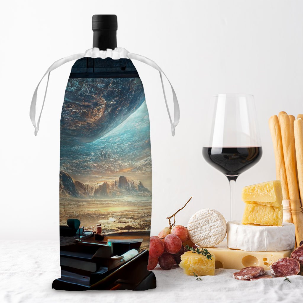 City Space Fantasy Art Wine Tote Bag – Cool Wine Tote Bag | Shopamericaio