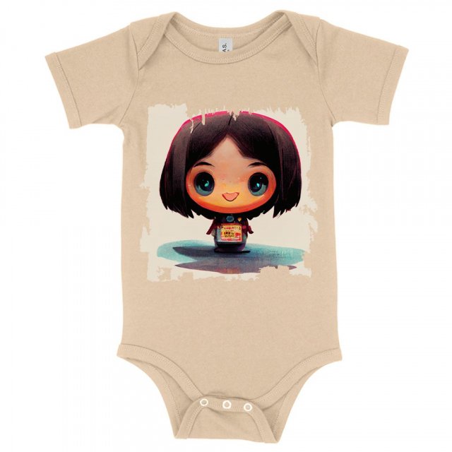 Japanese Young Cute Girl Baby Jersey Onesie – Kawaii Baby Onesie | Shopamericaio