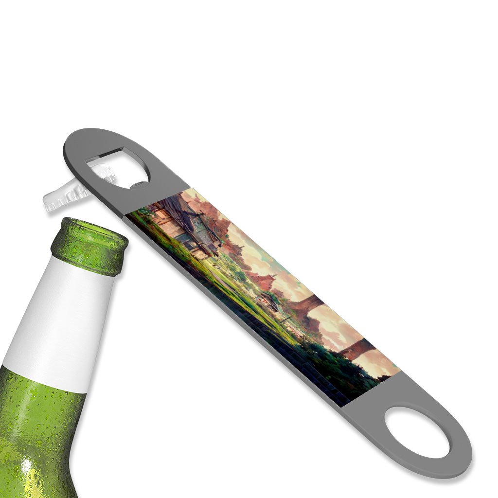 Anime City Concept Art Bottle Opener – Landscape Beer Opener | Shopamericaio