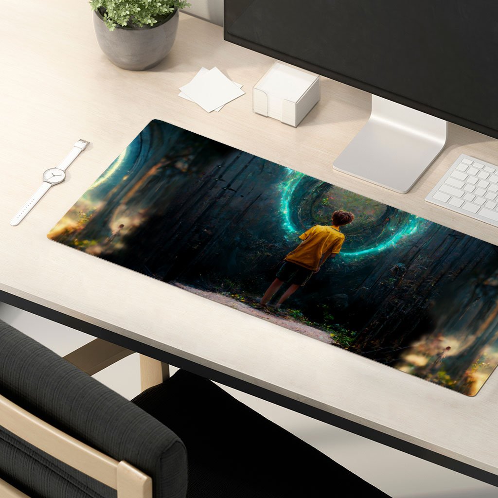 Fantastic World Art Desk Mat – Fantasy Desk Pad – Magic Laptop Desk Mat