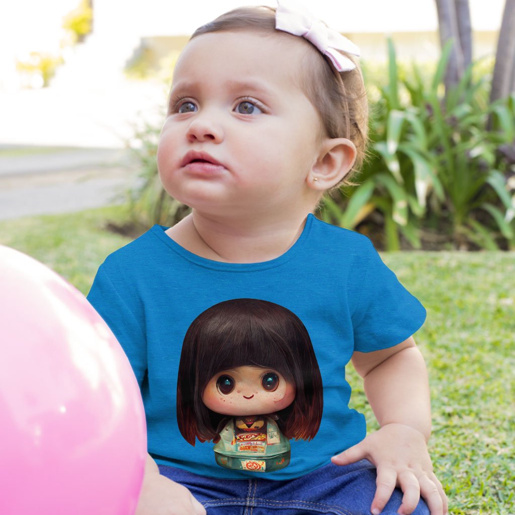 Girl Print Baby Jersey T-Shirt – Japanese Baby T-Cute T | Shopamericaio