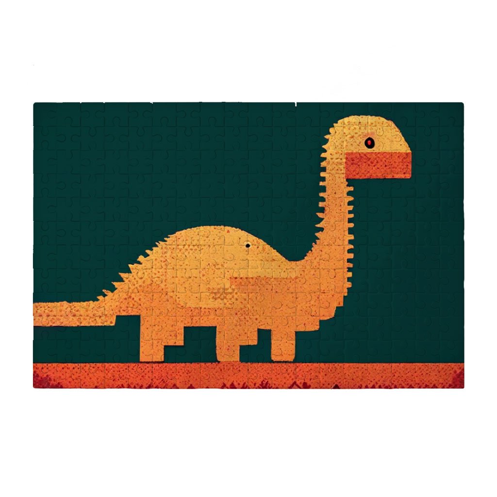 Dinosaurs Puzzles – 8 Bit Jigsaw Puzzle | Anime Girl Smiling Toddler T-Shirt