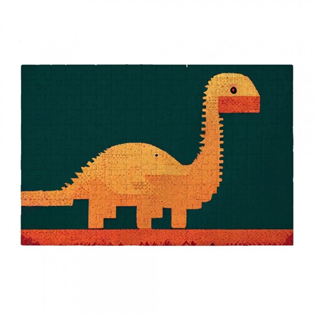 Dinosaurs Puzzles – 8 Bit Jigsaw Puzzle | Anime Girl Smiling Toddler T-Shirt