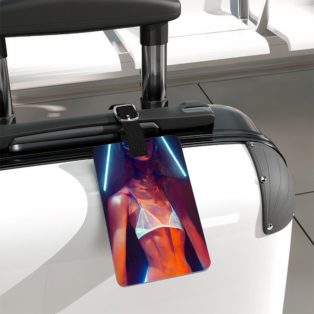 Cool Supermodel Art Luggage – Cool Travel Bag – Futuristic Luggage