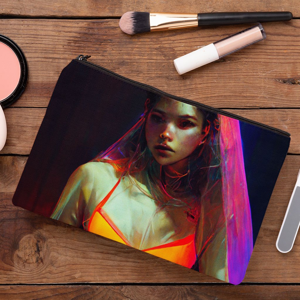 Female Body Silhouette Art Makeup Bag – Graphic Cosmetic Bag | Shopamericaio