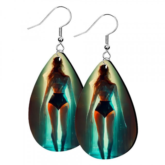 Fashion Model Art Earrings – Fantasy Earrings – Printed Earrings | Shopamericaio
