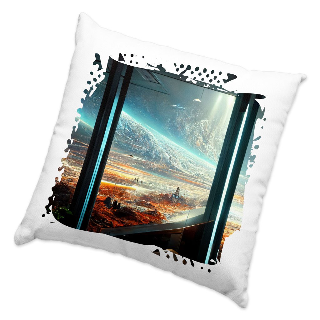 Futuristic Cities Fantasy Art Square Pillow Cases – Cool Pillow Covers