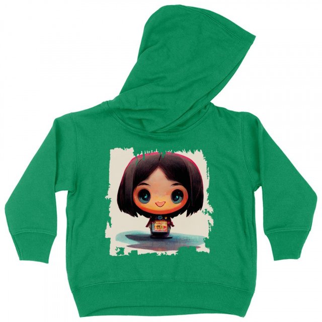 Japanese Young Cute Girl Toddler Hoodie – Kawaii Toddler Hooded Sweatshirt