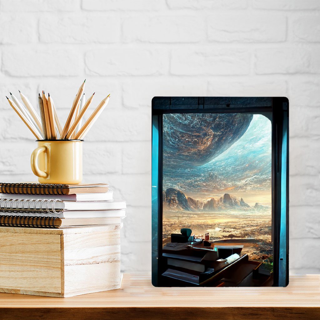 City Space Fantasy Art Metal Photo Prints – Cool Decor Picture | Shopamericaio