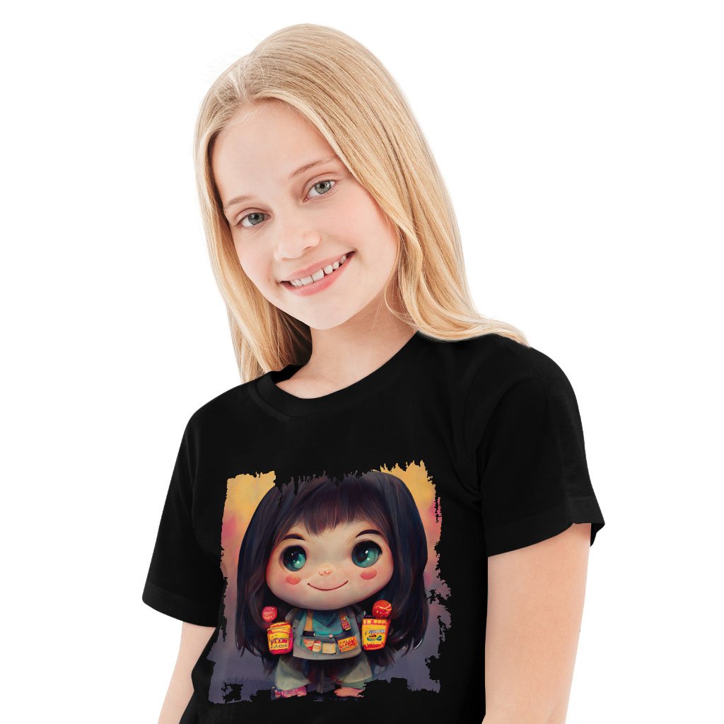 Anime Girl Cute Kids’ T-Shirt – Anime Print T | Japanese Cute Girl Sippy Cup