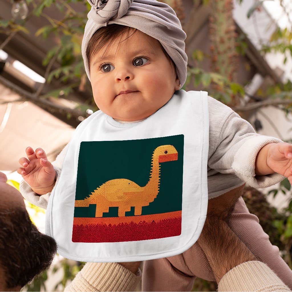 Dinosaurs Baby Bibs – 8 Bit Baby Feeding Bibs – Cute Dinosaur Bibs for Eating