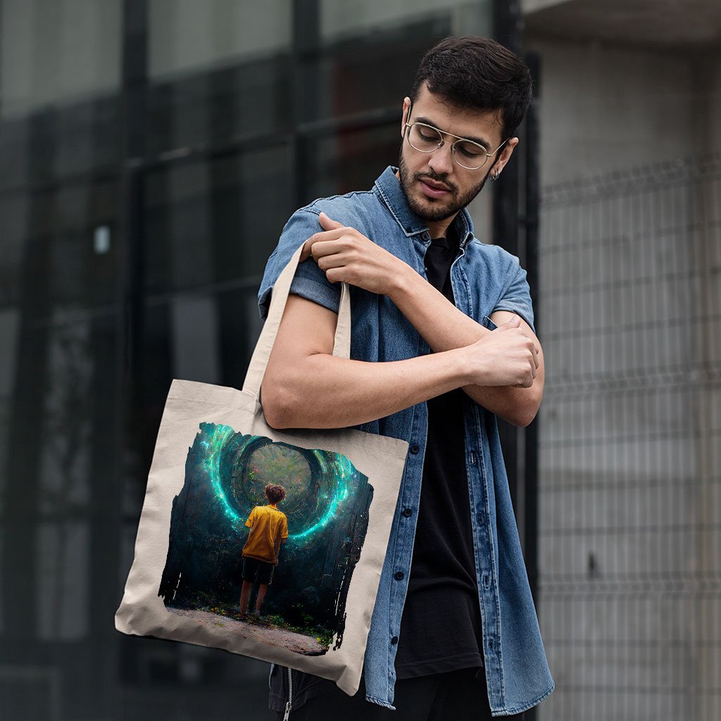 Fantastic World Art Small Tote Bag – Fantasy Shopping Bag – Magic Tote Bag