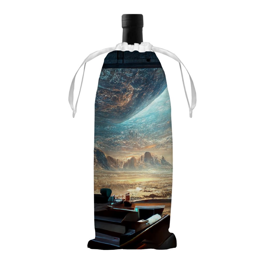 City Space Fantasy Art Wine Tote Bag – Cool Wine Tote Bag | Shopamericaio