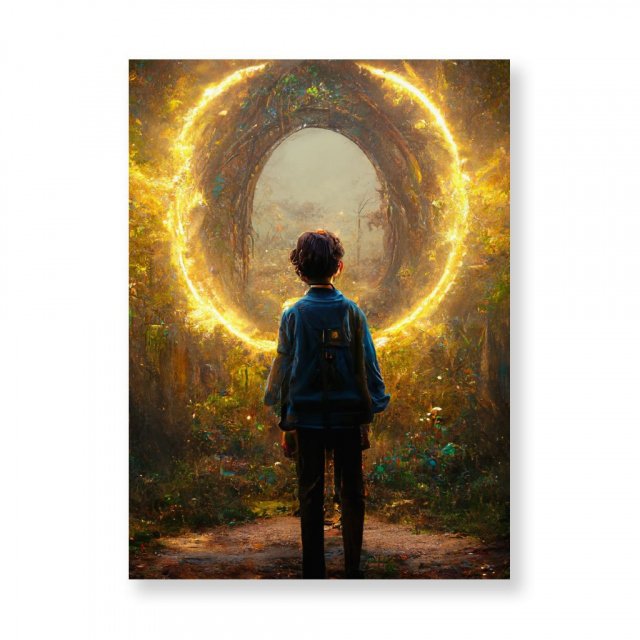 Fairy Land Fantasy Art Wall Picture – Magical Forest Stretched Canvas