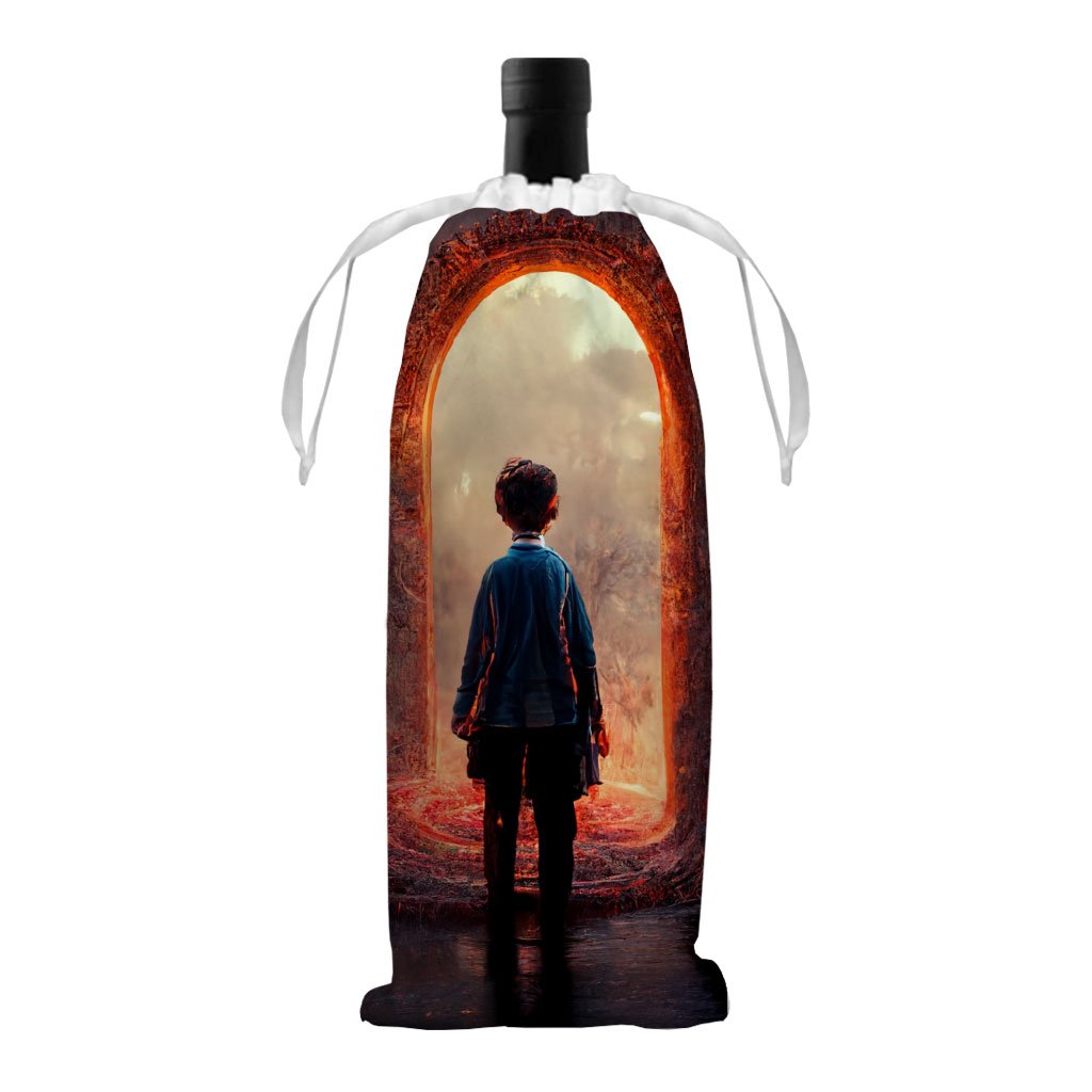 Magical World Fantasy Art Wine Tote Bag – Portal Wine Tote Bag | Shopamericaio