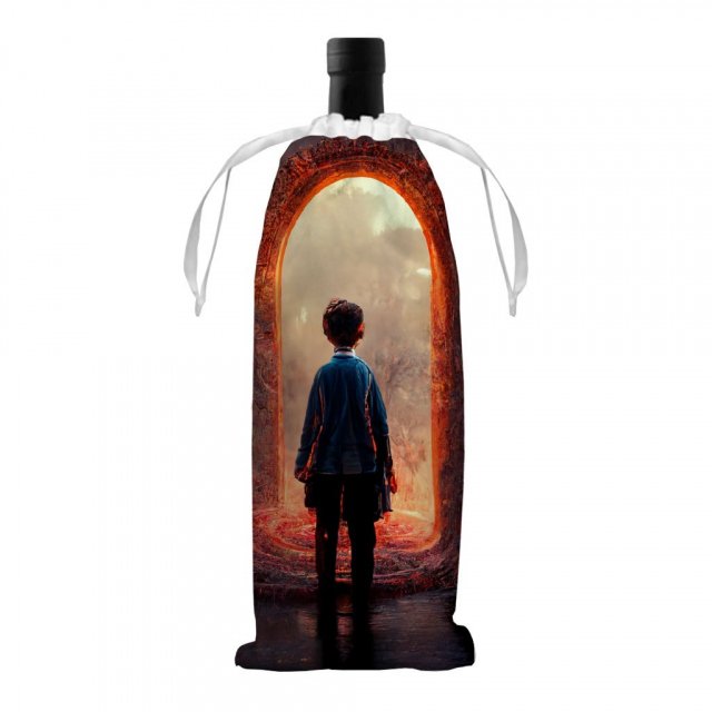 Magical World Fantasy Art Wine Tote Bag – Portal Wine Tote Bag | Shopamericaio