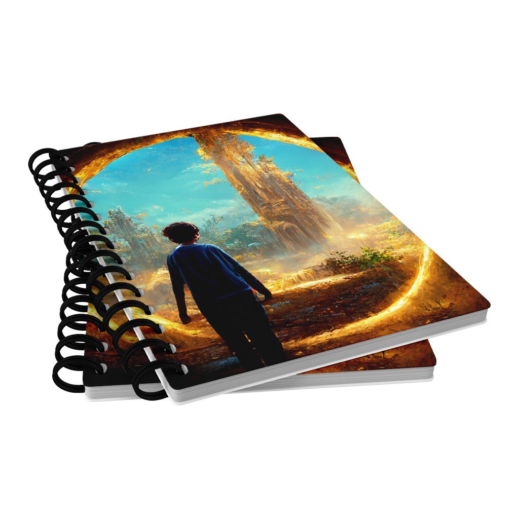 Mystical Fantasy World Art Spiral Notebook – Landscape Notebook – Magic Notebook