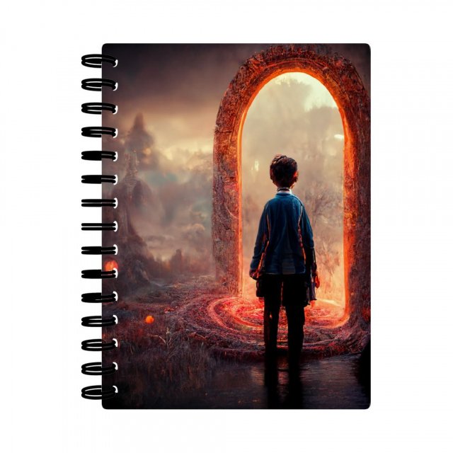 Magical World Fantasy Art Spiral Notebook – Portal Notebook | Shopamericaio