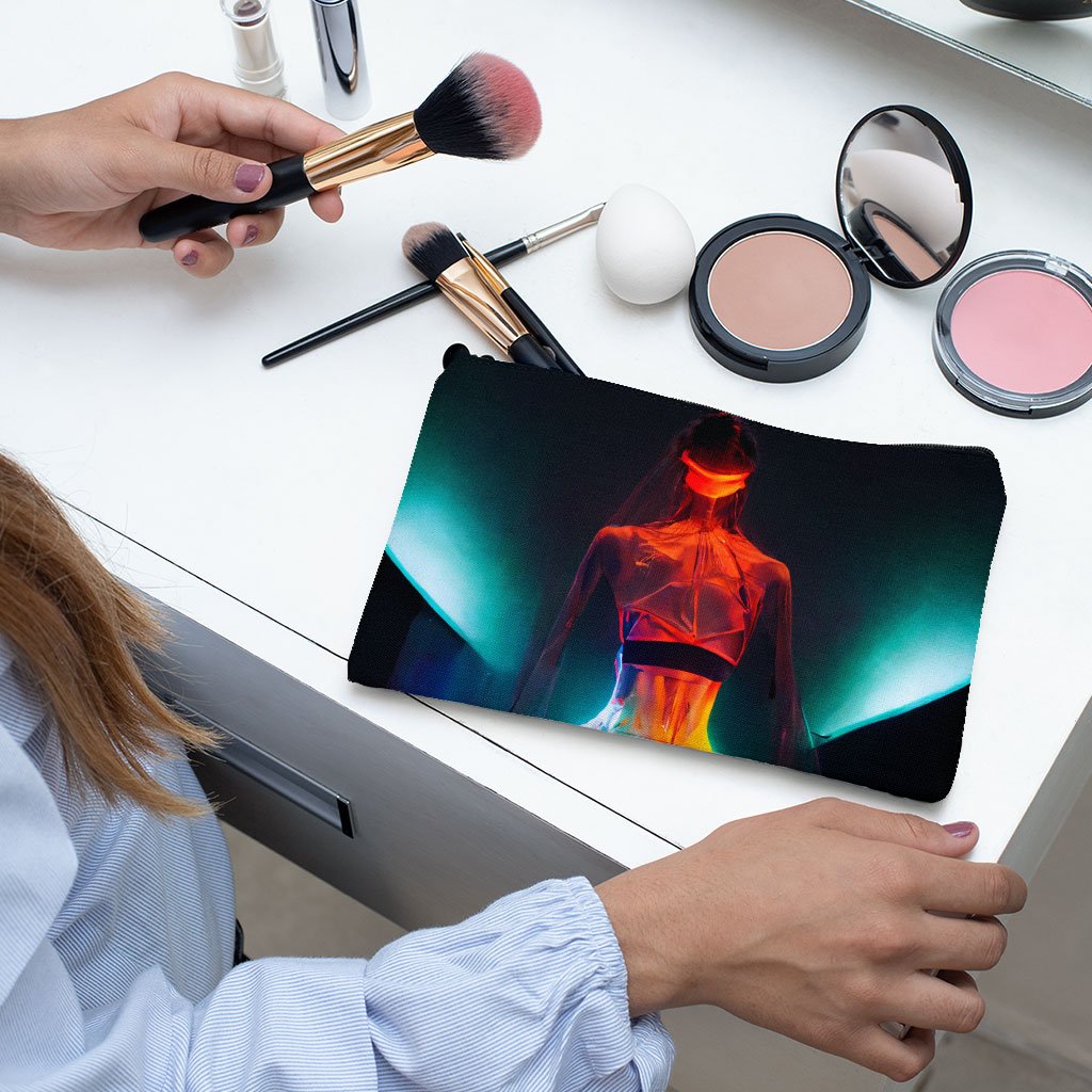 Sci Fi Supermodel Art Makeup Bag – Fantasy Cosmetic Bag | Shopamericaio