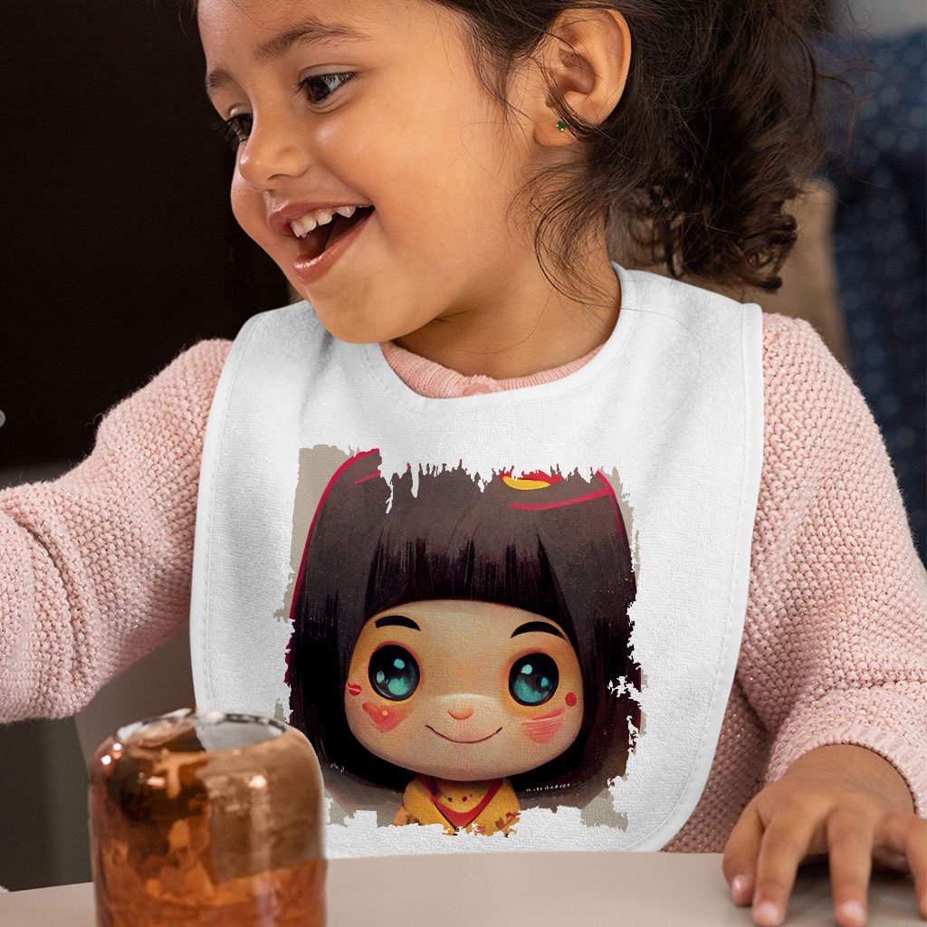 Japanese Cute Girl Baby Bibs – Kawaii Baby Feeding Bibs | Shopamericaio