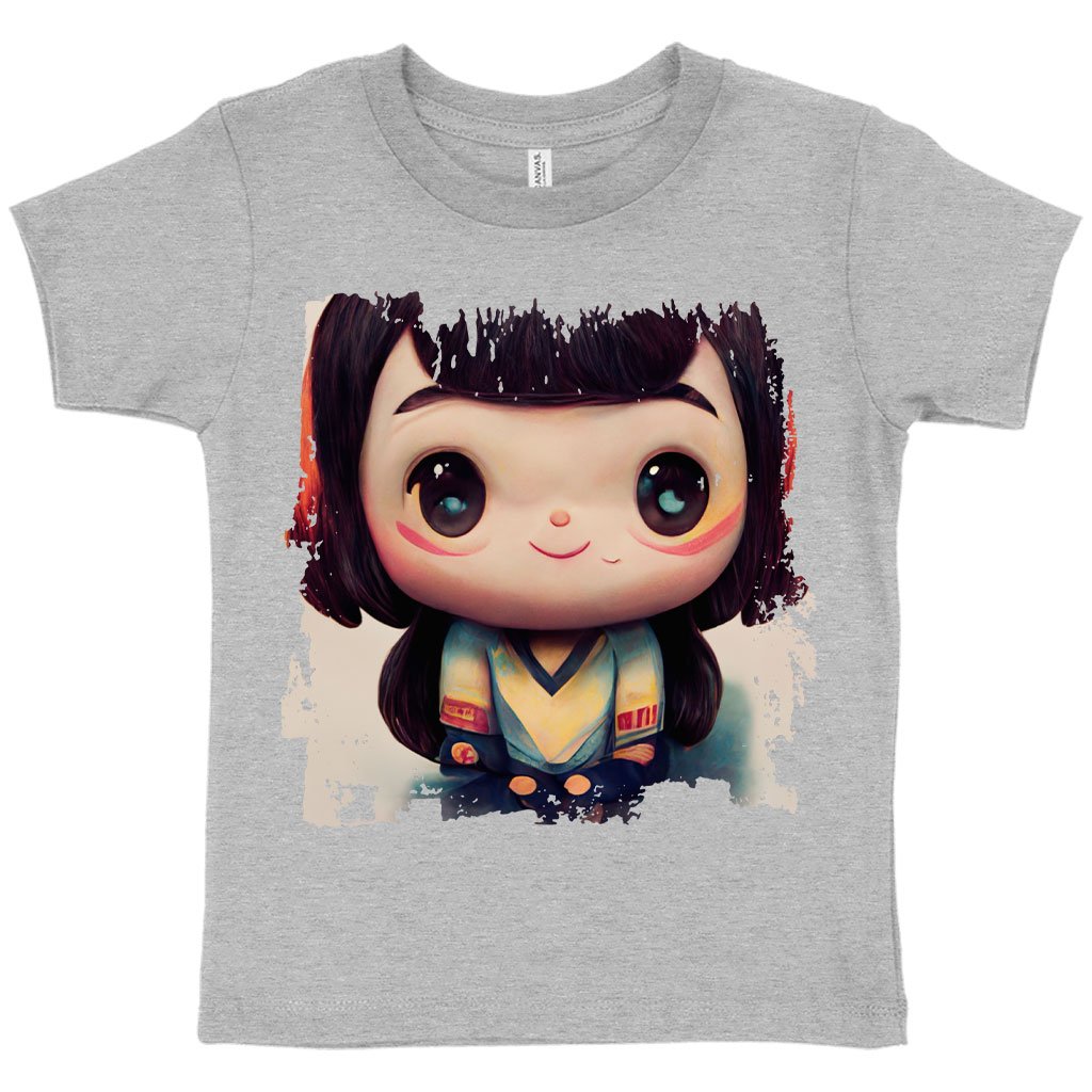 Anime Girl Smiling Toddler T-Shirt – Anime Print Kids’ T | Shopamericaio