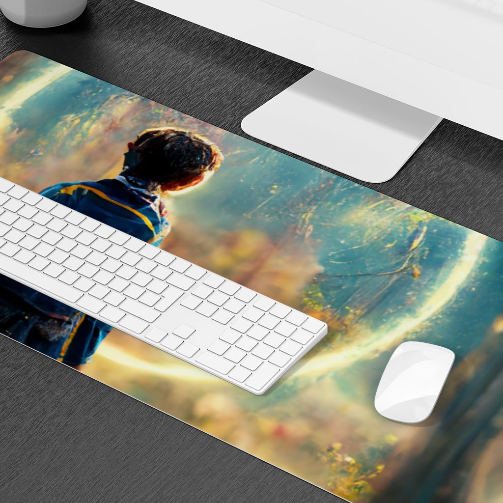 Fantasy World Art Desk Mat – Magic Desk Pad – Nature Laptop Desk Mat