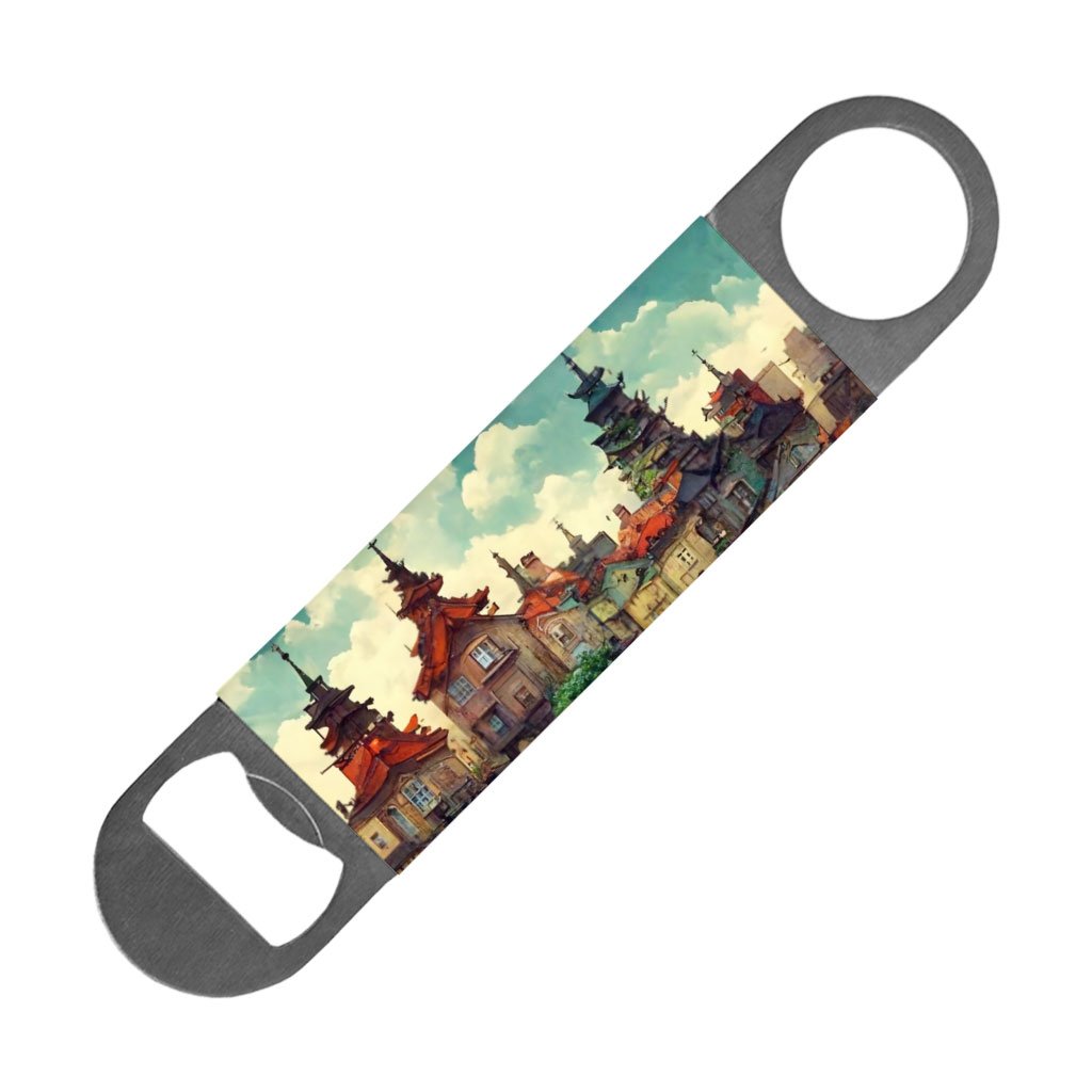 Anime City Art Bottle Opener – Nature Beer Opener – Cartoon Bottle Opener
