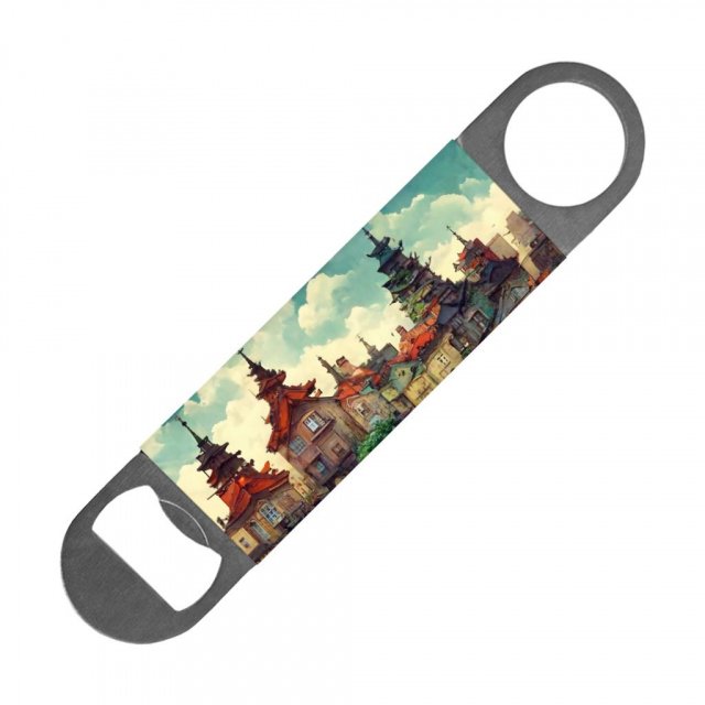 Anime City Art Bottle Opener – Nature Beer Opener – Cartoon Bottle Opener