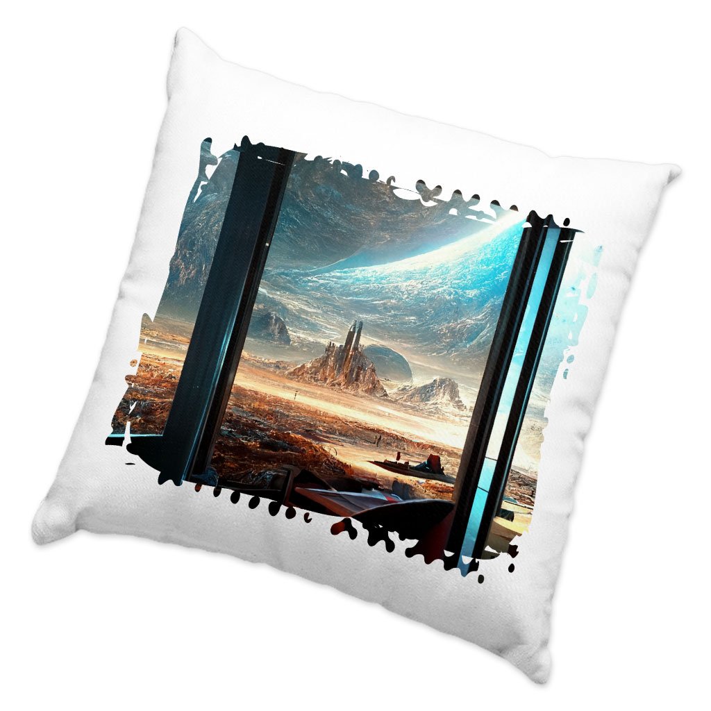 Space City Art Square Pillow Cases – Future World Pillow Covers | Nigerian Mug