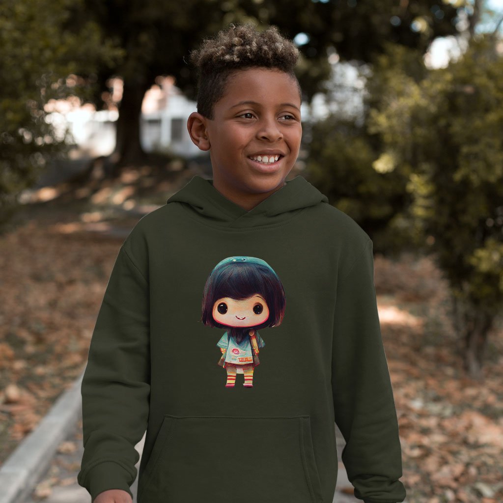 Kawaii Anime Kids’ Sponge Fleece Hoodie – Japanese Kids’ Hoodie | Shopamericaio