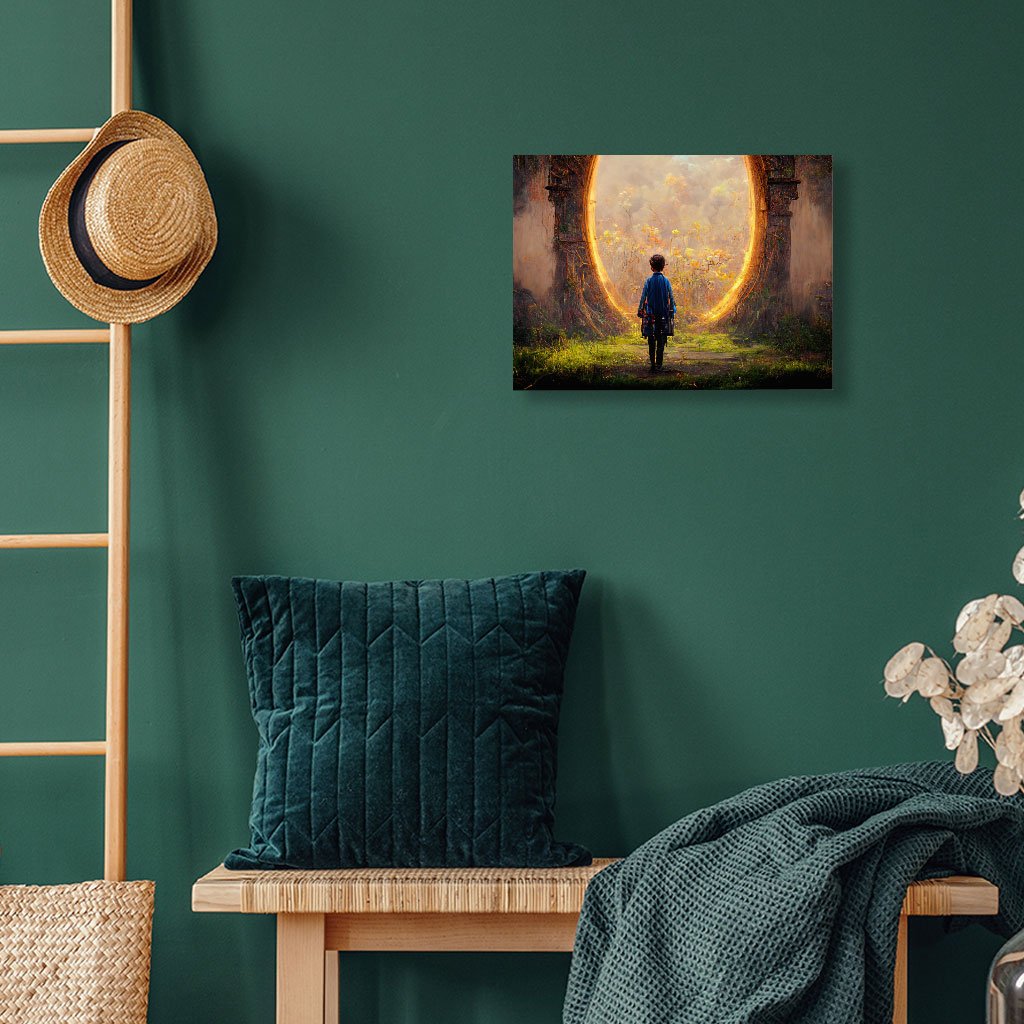 Anime Fantasy Land Art Wall Picture – Fantasy World Stretched Canvas