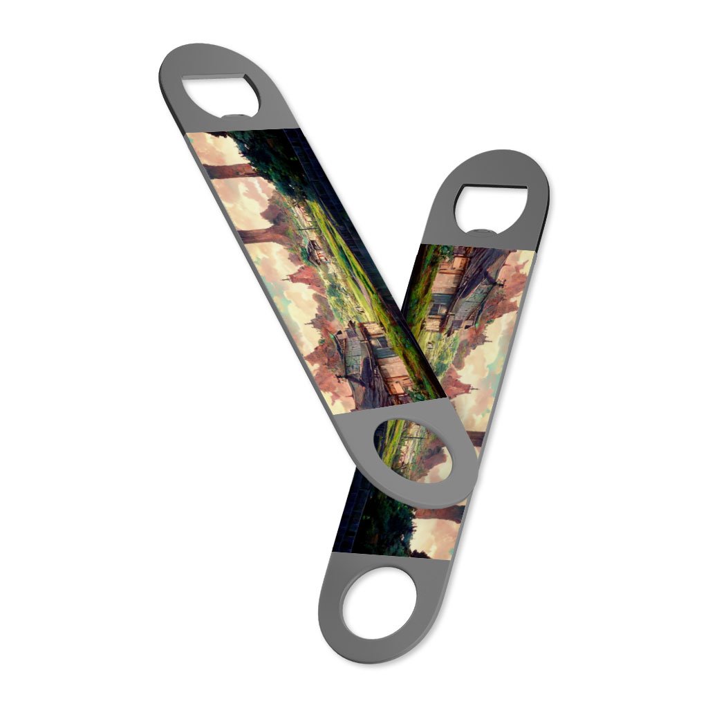Anime City Concept Art Bottle Opener – Landscape Beer Opener | Shopamericaio