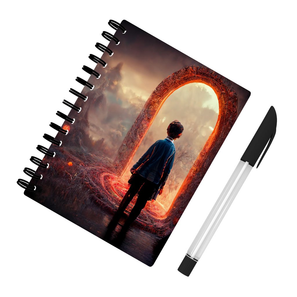 Magical World Fantasy Art Spiral Notebook – Portal Notebook | Shopamericaio