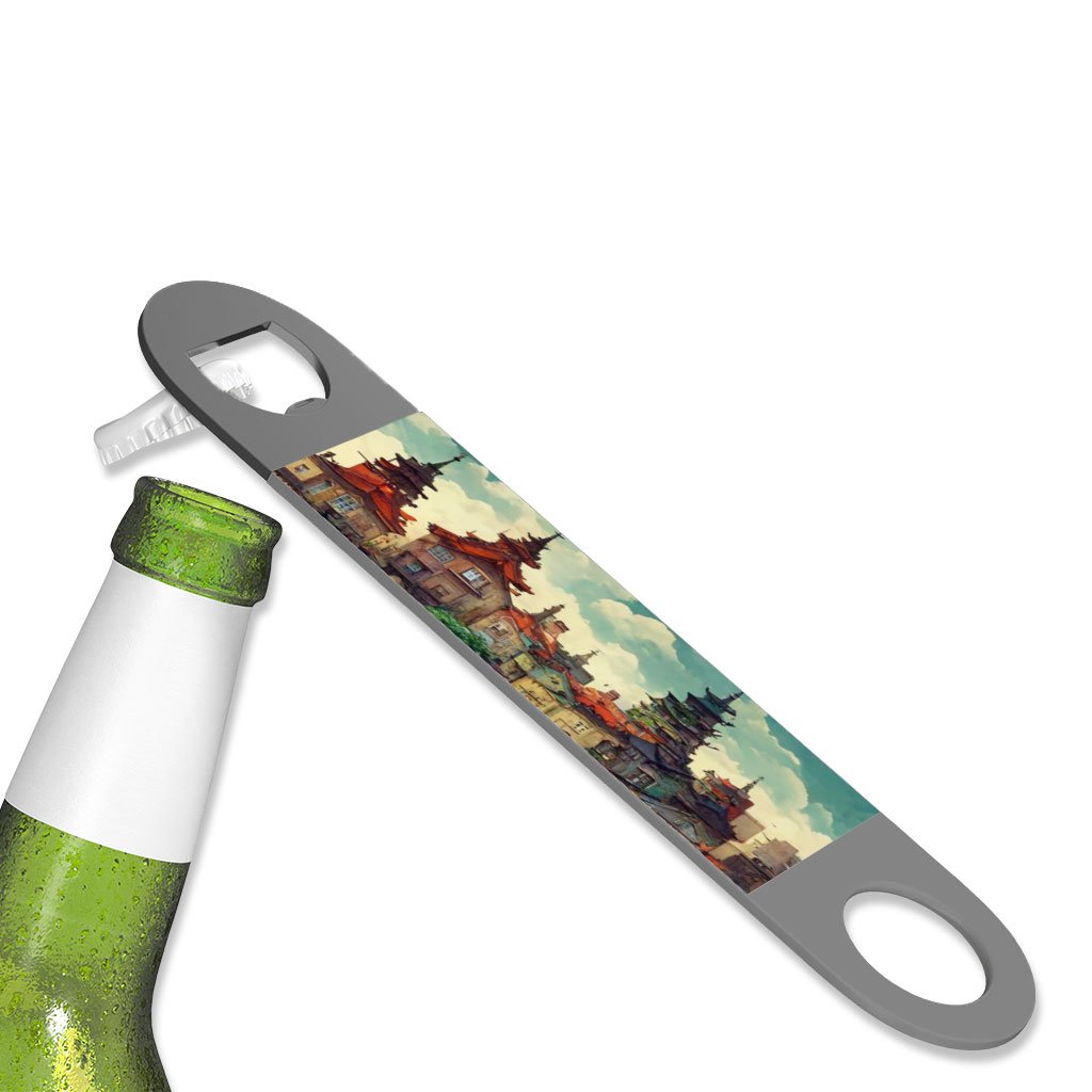 Anime City Art Bottle Opener – Nature Beer Opener – Cartoon Bottle Opener