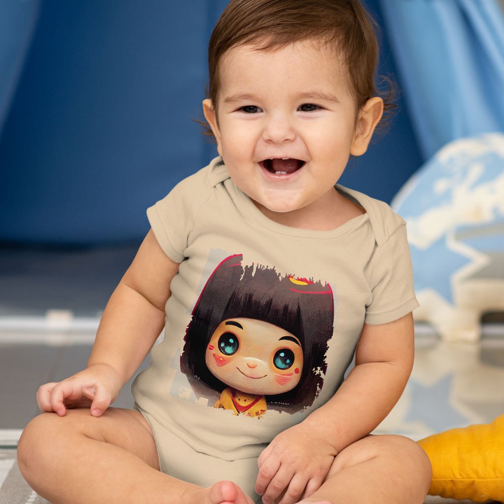 Japanese Cute Girl Baby Jersey Onesie – Kawaii Baby Onesie | Shopamericaio