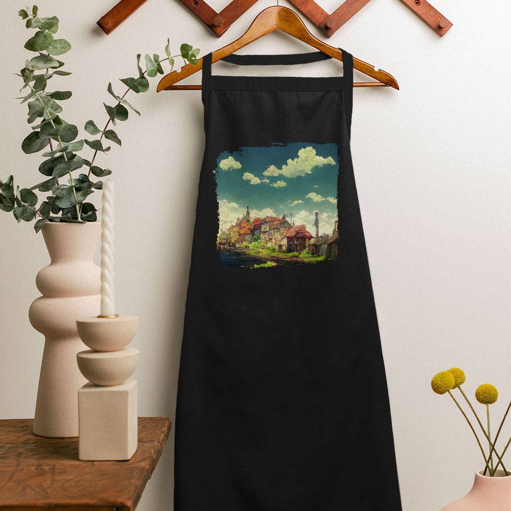 City Pop Anime - Art Cooking Apron - Printed Apron for Men for Women