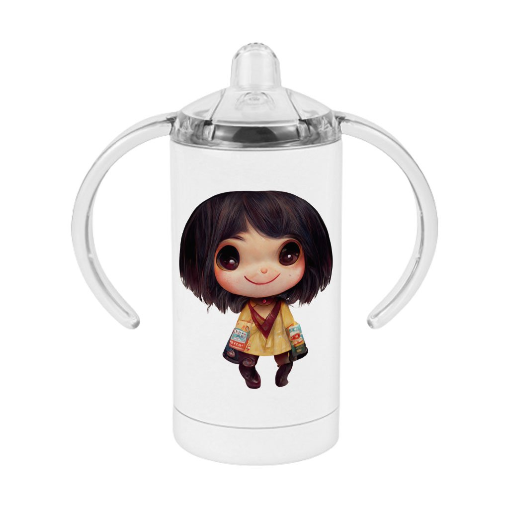 Kawaii Anime Face Sippy Cup – Cute Baby Sippy Cup – Japanese Sippy Cup