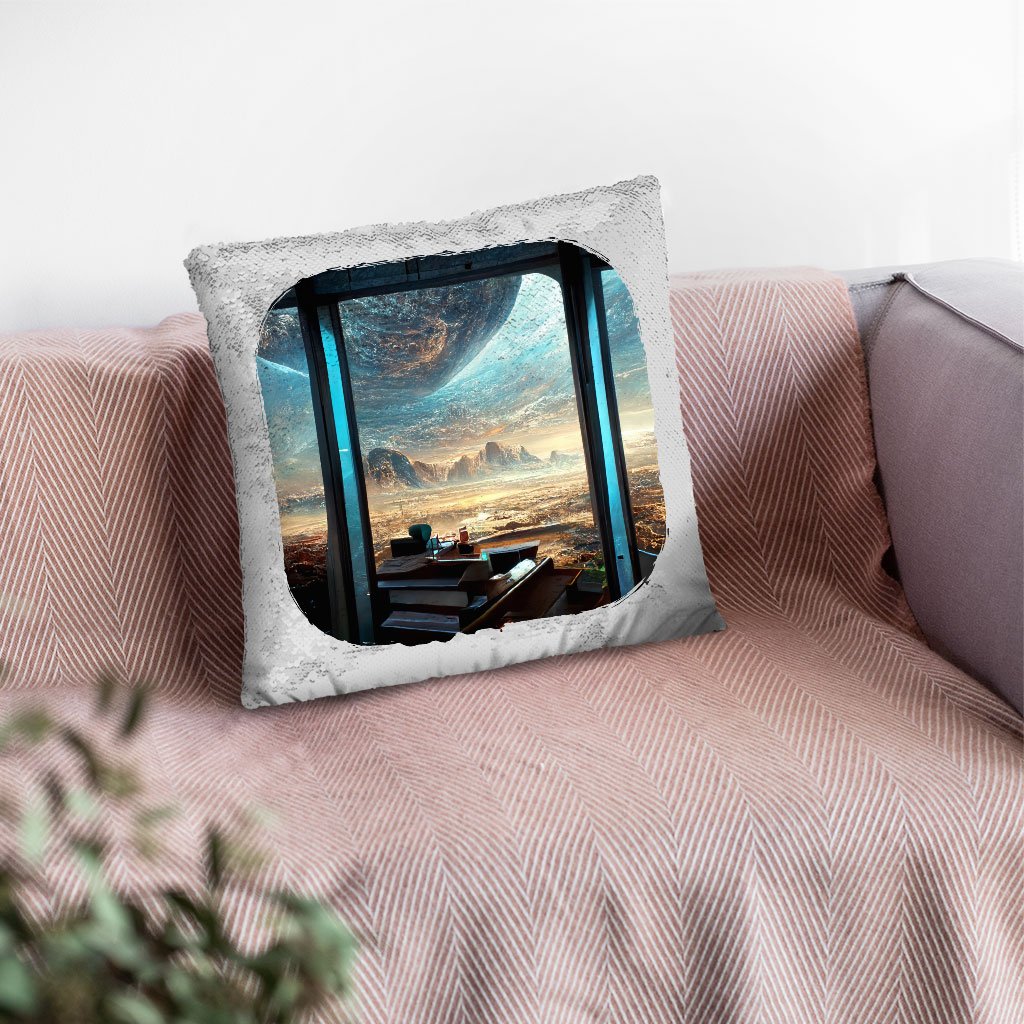 City Space Fantasy Art Sequin Pillow Case – Cool Pillow Case | Shopamericaio