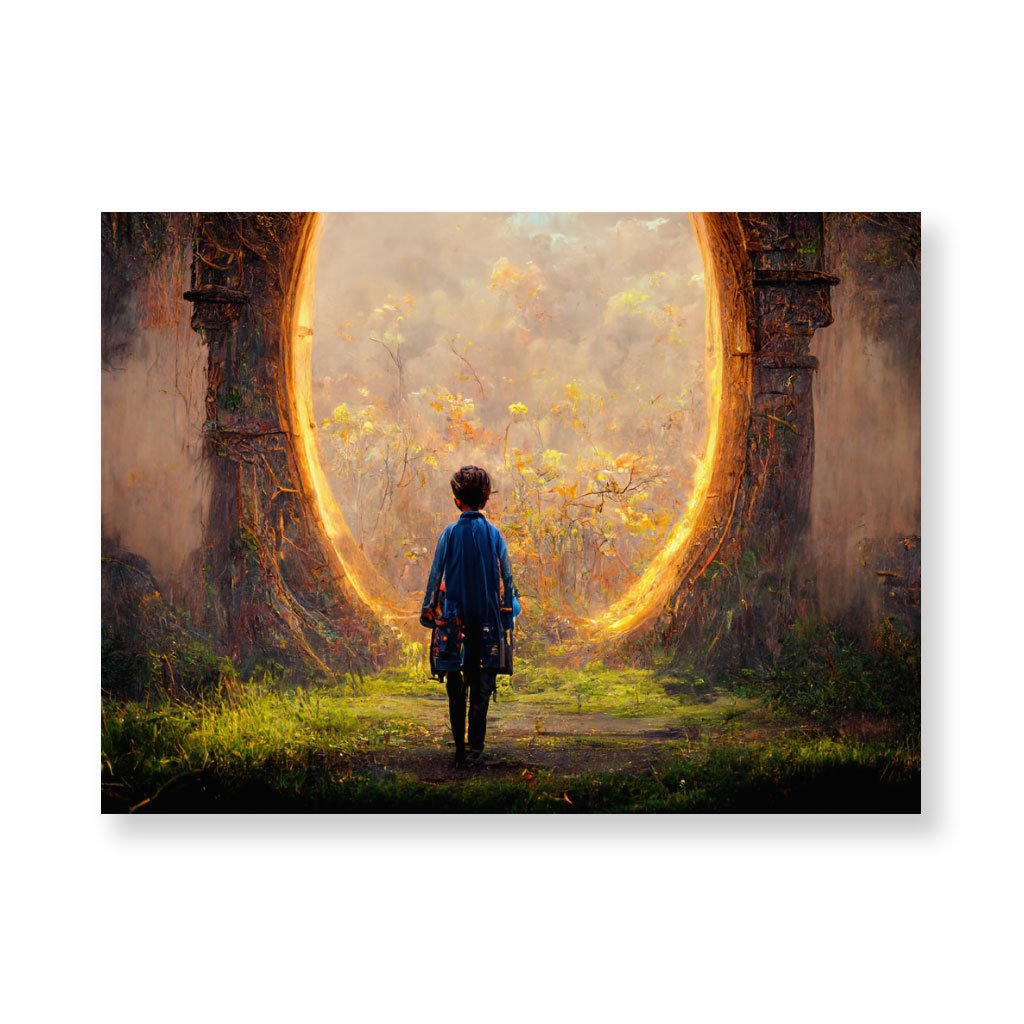 Anime Fantasy Land Art Wall Picture – Fantasy World Stretched Canvas
