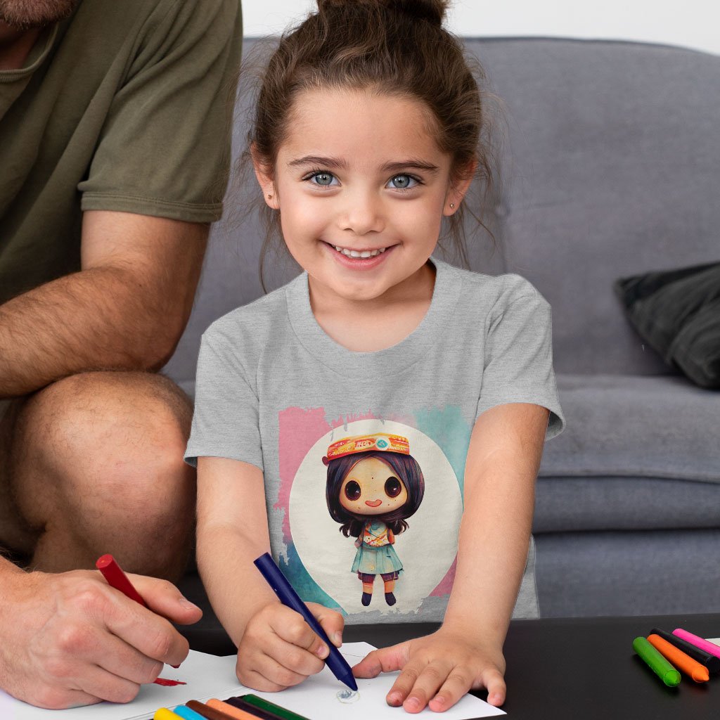 Kawaii Baby Girl Toddler T-Shirt – Anime Style Kids’ T | Shopamericaio