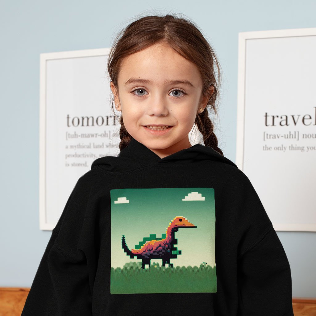 Cute Dinosaur Toddler Hoodie – Retro Toddler Hooded Sweatshirt | Shopamericaio