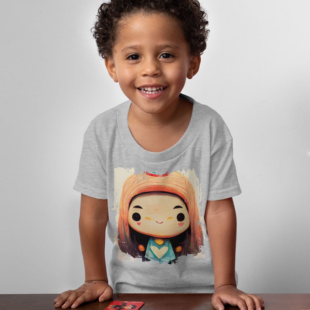 Cute Anime Girl Print Toddler T-Shirt – Kawaii Kids’ T | Shopamericaio